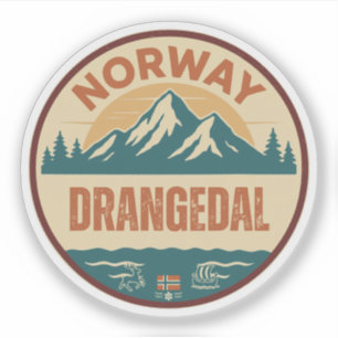 Sticker Drangedal, Norge Norvège