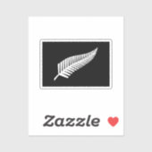 Sticker Drapeau à fougère argentée (NZ) (Feuille)