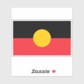 Sticker Drapeau aborigène australien (Feuille)