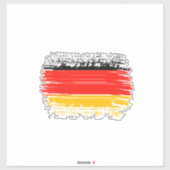 Sticker Drapeau allemand (Feuille)