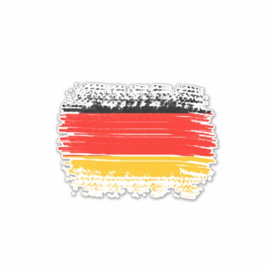 Sticker Drapeau allemand (Devant)