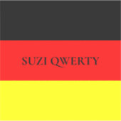 Sticker Drapeau allemand personnalisé (Devant)