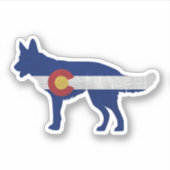 Sticker Drapeau allemand Silhouette Colorado (Devant)