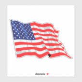 Sticker Drapeau américain (Feuille)