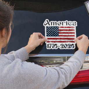 Sticker Drapeau américain 1776 à 2026 États-Unis 250e anni
