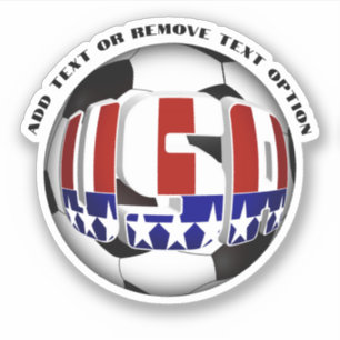 Sticker Drapeau américain balle de football