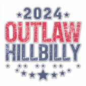 Sticker Drapeau américain de Trump Vance 2024 (Devant)