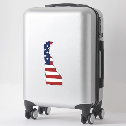 Sticker Drapeau américain Delaware (Sur valise)