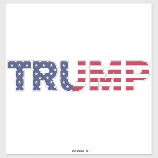 Sticker Drapeau américain des élections de Trump en 2024 (Feuille)