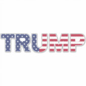 Sticker Drapeau américain des élections de Trump en 2024 (Devant)