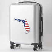 Sticker Drapeau américain Floride (Sur valise)