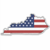 Sticker Drapeau américain Kentucky (Devant)