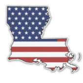 Sticker Drapeau américain Louisiane (Devant)