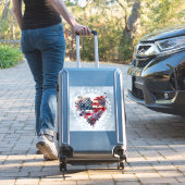 Sticker Drapeau américain patriotique fête de l'indépendan (Valise Insitu)