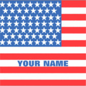 Sticker Drapeau américain personnalisé (Devant)