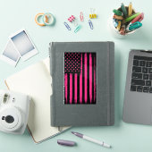 Sticker Drapeau Américain Rose (Couverture iPad)