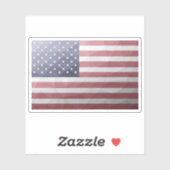 Sticker Drapeau américain Rouge Blanc Bleu Amérique Mesh g (Feuille)
