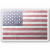 Sticker Drapeau américain Rouge Blanc Bleu Amérique Mesh g (Devant)