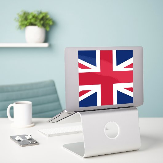 Sticker Drapeau anglais patriotique (Ordinateur portable sur le bureau)