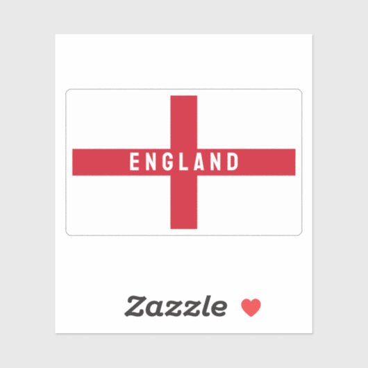 Sticker Drapeau anglais stylisé (Feuille)