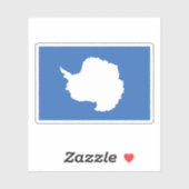 Sticker Drapeau Antarctique (Feuille)
