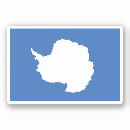 Sticker Drapeau Antarctique (Devant)