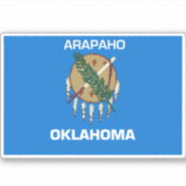 Sticker Drapeau Arapaho Oklahoma (Devant)