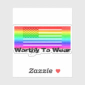 Sticker Drapeau Arc-En-Ciel - À Porter (Feuille)