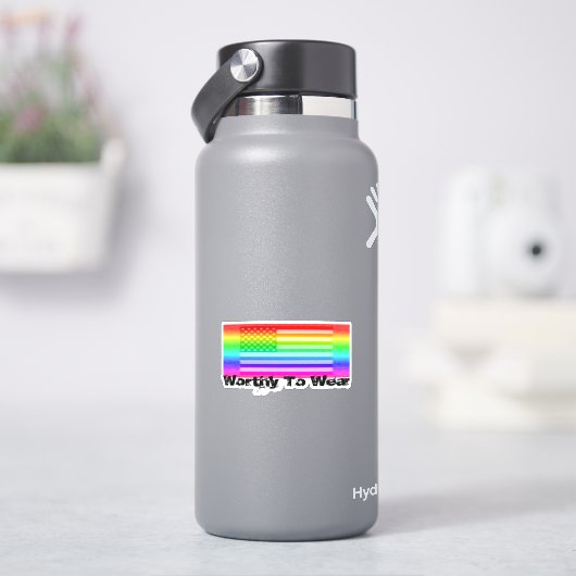 Sticker Drapeau Arc-En-Ciel - À Porter (HydroFlask)