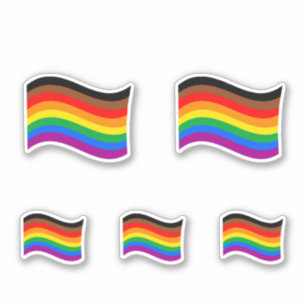 Sticker Drapeau arc-en-ciel de Philly Pride