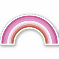Drapeau arc-en-ciel rose de la fierté lesbienne