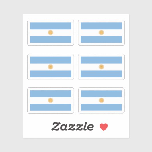 Sticker Drapeau argentin (Feuille)