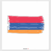 Sticker Drapeau arménien (Feuille)