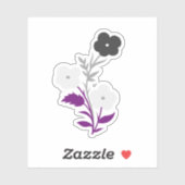 Sticker Drapeau Asexuel subtil (Feuille)