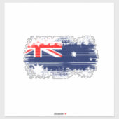 Sticker Drapeau australien (Feuille)