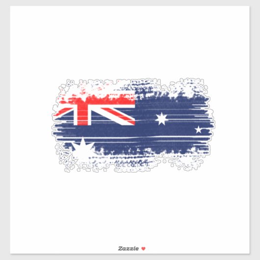 Sticker Drapeau australien (Feuille)