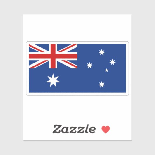 Sticker Drapeau australien (Feuille)