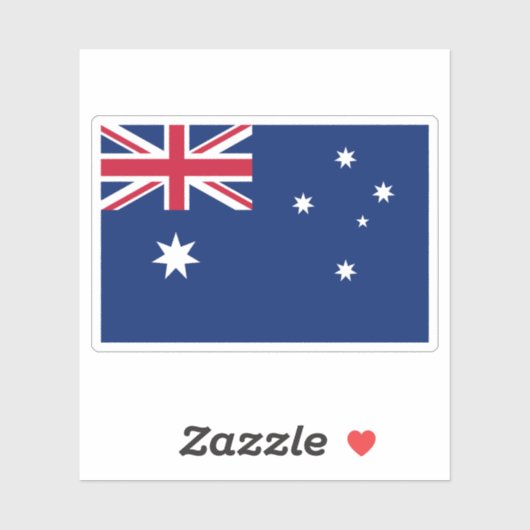 Sticker Drapeau australien (Feuille)