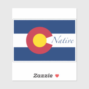 Sticker Drapeau autochtone du Colorado