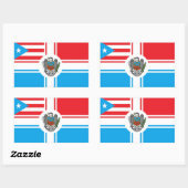 Sticker Drapeau Bandera Pitirre-Porto Rico (Feuille)