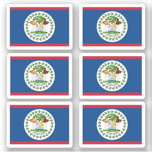 Sticker Drapeau bélizien (Devant)