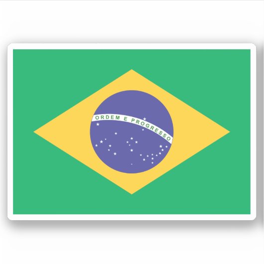 Sticker Drapeau Brasil (Devant)