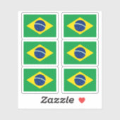 Sticker Drapeau brésilien (Feuille)