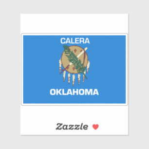 Sticker Drapeau Calera Oklahoma