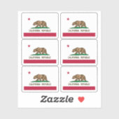 Sticker Drapeau californien, drapeau étatique américain (Feuille)