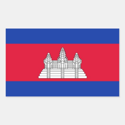 Sticker Drapeau Cambodge (Devant)