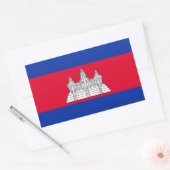 Sticker Drapeau Cambodge (Enveloppe)