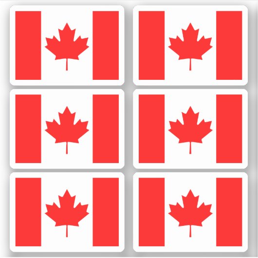 Sticker Drapeau canadien (Devant)