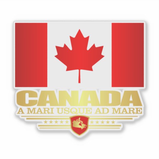 Sticker Drapeau canadien (Devant)