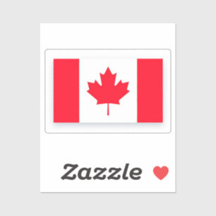 Sticker Drapeau canadien. CANADA.